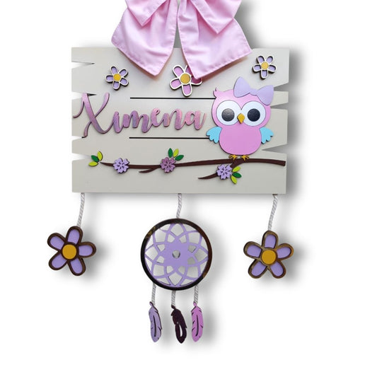 117 - Buho y Flores
