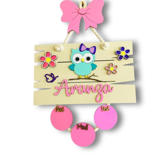 120 - Buho y Flores